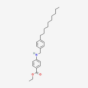 Ethyl 4-{[(4-decylphenyl)methyl]amino}benzoate