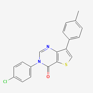 3-(4-Chlorophenyl)-7-(p-tolyl)thieno[3,2-d]pyrimidin-4(3H)-one