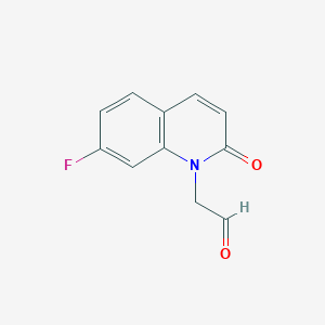 (7-Fluoro-2-oxo-1(2H)-quinolinyl)acetaldehyde