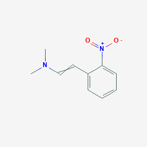 molecular formula C10H12N2O2 B8542505 N,N-Dimethyl-2-(2-nitrophenyl)ethen-1-amine CAS No. 32991-03-0