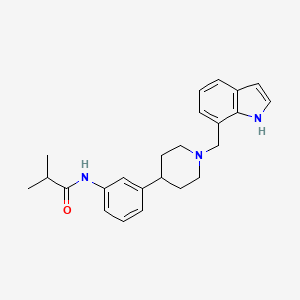 Propanamide,n-[3-[1-(1h-indol-7-ylmethyl)-4-piperidinyl]phenyl]-2-methyl-