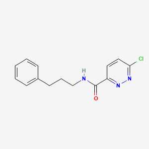 molecular formula C14H14ClN3O B8542566 6-Chloropyridazine-3-carboxylic acid (3-phenylpropyl)amide 