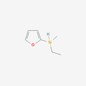 molecular formula C7H12OSi B085428 Ethyl-(furan-2-yl)-methylsilane CAS No. 13271-69-7