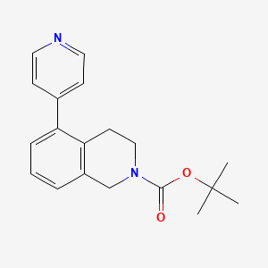 molecular formula C19H22N2O2 B8542967 tert-butyl 5-pyridin-4-yl-3,4-dihydro-1H-isoquinoline-2-carboxylate 