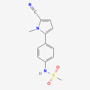 N-[4-(5-cyano-1-methyl-1H-pyrrol-2-yl)phenyl]methanesulfonamide