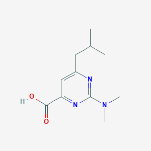 2-Dimethylamino-6-isobutyl-pyrimidine-4-carboxylic acid