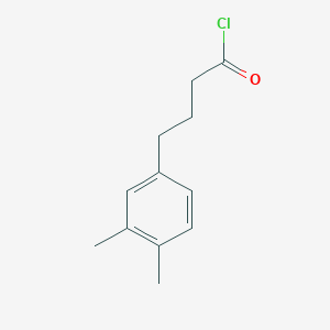 molecular formula C12H15ClO B8543101 4-(3,4-Dimethylphenyl)butanoyl chloride 