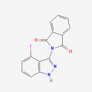 molecular formula C15H8IN3O2 B8543129 2-(4-Iodo-1h-indazol-3-yl)-1h-isoindole-1,3(2h)-dione 