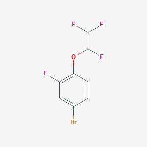molecular formula C8H3BrF4O B8543136 4-Bromo-2-fluoro-1-(1,2,2-trifluorovinyloxy)benzene 