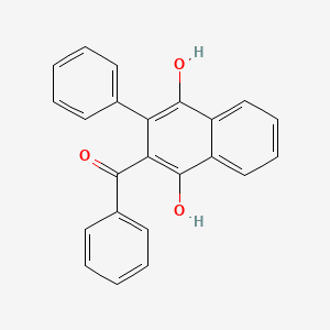 molecular formula C23H16O3 B8543138 (1,4-Dihydroxy-3-phenylnaphthalen-2-yl)(phenyl)methanone CAS No. 1169-61-5