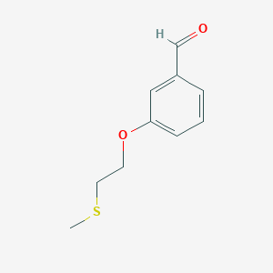 molecular formula C10H12O2S B8543173 3-(2-Methylthioethoxy)benzaldehyde 