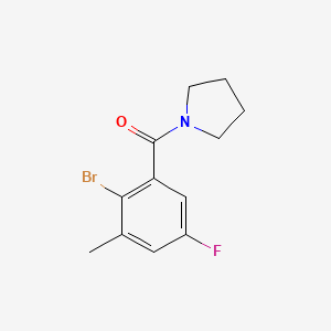 (2-Bromo-5-fluoro-3-methylphenyl)(pyrrolidin-1-yl)methanone