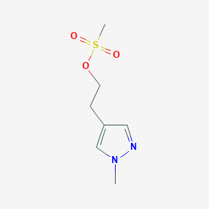 2-(1-methyl-1H-pyrazol-4-yl)-1-mesyloxyethane
