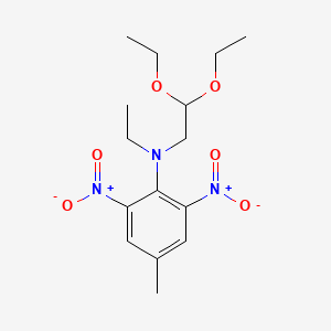 molecular formula C15H23N3O6 B8543223 N-(2,2-Diethoxyethyl)-N-ethyl-4-methyl-2,6-dinitroaniline CAS No. 81962-45-0