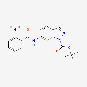 1h-Indazole-1-carboxylic acid,6-[(2-aminobenzoyl)amino]-,1,1-dimethylethyl ester