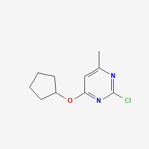 2-Chloro-4-cyclopentyloxy-6-methyl-pyrimidine