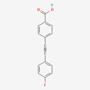 B8543812 4-[(4-Fluorophenyl)ethynyl]benzoic acid CAS No. 204919-76-6