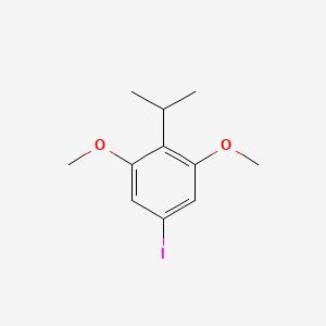 molecular formula C11H15IO2 B8543837 5-Iodo-2-isopropyl-1,3-dimethoxybenzene 