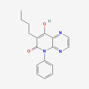B8543867 7-Butyl-8-hydroxy-5-phenylpyrido[2,3-b]pyrazin-6(5H)-one CAS No. 89108-61-2