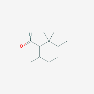 molecular formula C11H20O B8543911 2,2,3,6-Tetramethylcyclohexanecarbaldehyde 