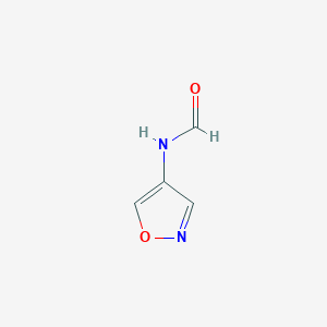 molecular formula C4H4N2O2 B008544 N-(4-Isoxazolyl)formamide CAS No. 108511-99-5