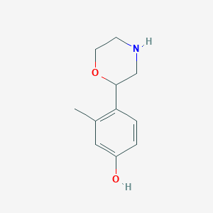 3-Methyl-4-morpholin-2-yl-phenol