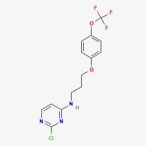 2-chloro-N-(3-(4-(trifluoromethoxy)phenoxy)propyl)pyrimidin-4-amine