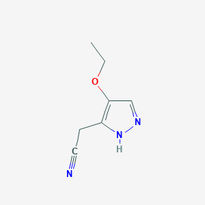 (4-ethoxy-1H-pyrazol-3-yl)acetonitrile