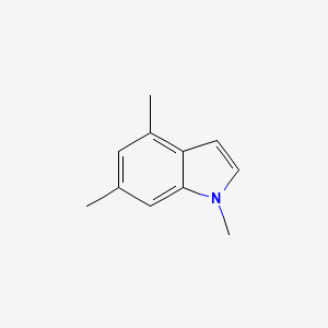 molecular formula C11H13N B8544183 1,4,6-Trimethyl-1H-indole 