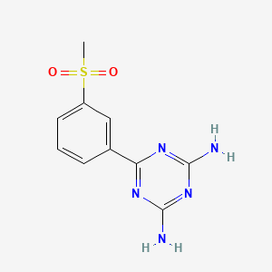 6-[3-(Methylsulfonyl)phenyl]-1,3,5-triazine-2,4-diamine