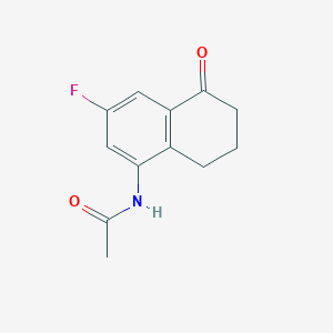 5-Acetylamino-7-fluoro-1-tetralone