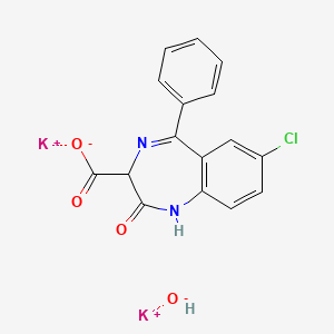 molecular formula C16H11ClK2N2O4 B8544280 Tranxene 