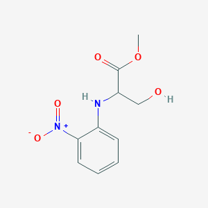 molecular formula C10H12N2O5 B8544300 N-(2-Nitrophenyl)-DL-serine methyl ester 
