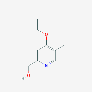 molecular formula C9H13NO2 B8544440 4-Ethoxy-5-methyl-2-pyridylmethanol 