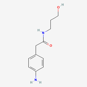 2-(4-Amino-phenyl)-N-(3-hydroxy-propyl)-acetamide