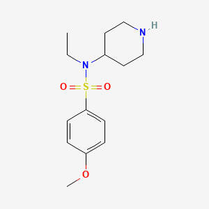 N-Ethyl-4-methoxy-N-piperidin-4-yl-benzenesulfonamide