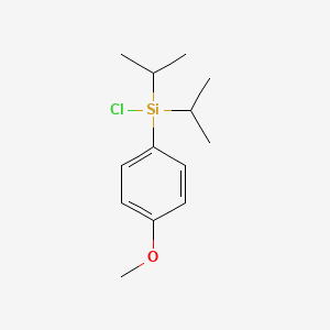 molecular formula C13H21ClOSi B8544721 Chloro(4-methoxyphenyl)di(propan-2-yl)silane CAS No. 347904-48-7