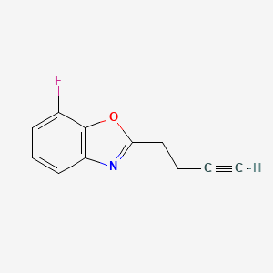 2-(But-3-ynyl)-7-fluorobenzo[d]oxazole