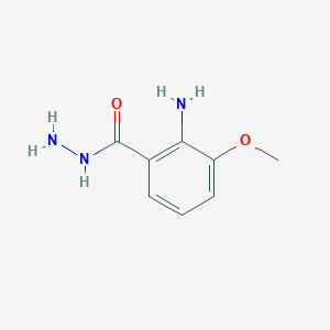 molecular formula C8H11N3O2 B8544754 2-Amino-3-methoxybenzoic acid hydrazide 