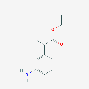 molecular formula C11H15NO2 B8544838 Ethyl 2-(3-aminophenyl)propanoate 