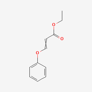 molecular formula C11H12O3 B8544914 Ethyl 3-phenoxyprop-2-enoate CAS No. 43013-70-3