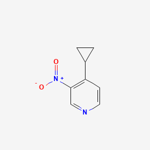 molecular formula C8H8N2O2 B8544960 4-Cyclopropyl-3-nitropyridine 