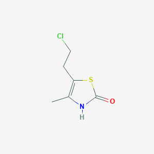 2-Hydroxy-4-methyl-5beta-chloro-ethylthiazole