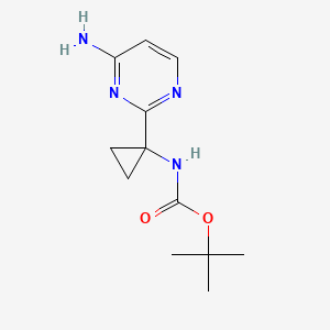 [1-(4-Amino-pyrimidin-2-yl)-cyclopropyl]-carbamic acid tert-butyl ester