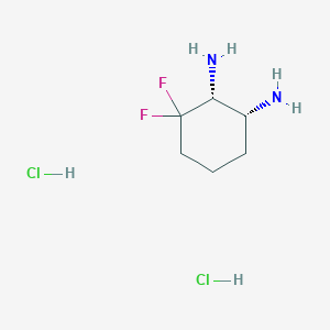 (1R,2R)-3,3-Difluorocyclohexane-1,2-diamine 2hcl