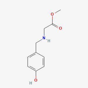 molecular formula C10H13NO3 B8545005 Methyl 2-(4-hydroxybenzylamino)acetate 