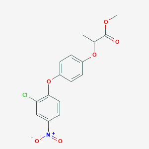 B8545010 Methyl 2-[4-(2-chloro-4-nitrophenoxy)phenoxy]propanoate CAS No. 63651-43-4