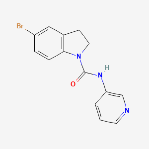 B8545103 5-bromo-N-(3-pyridinyl)-2,3-dihydroindole-1-carboxamide CAS No. 162100-20-1