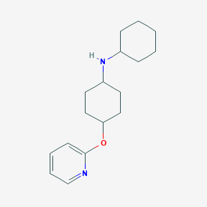 molecular formula C17H26N2O B8545132 N-Cyclohexyl-4-[(pyridin-2-yl)oxy]cyclohexan-1-amine CAS No. 920280-90-6
