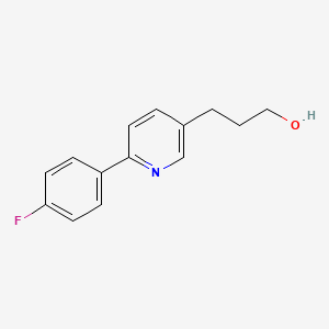 molecular formula C14H14FNO B8545161 3-[6-(4-Fluorophenyl)pyridin-3-yl]propan-1-ol CAS No. 918145-69-4